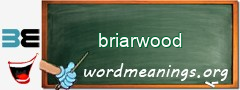 WordMeaning blackboard for briarwood